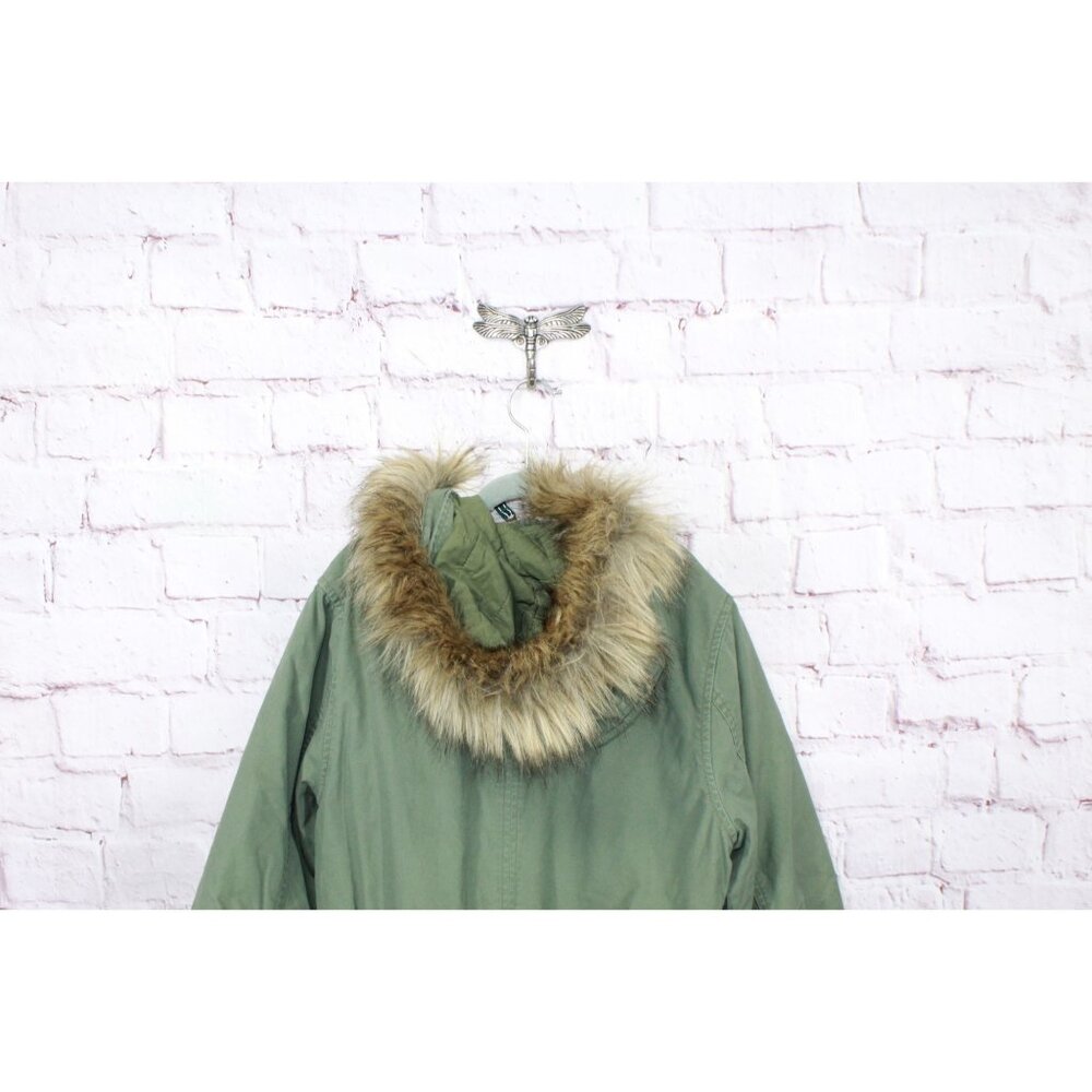 Ll Bean East End Parka Deep Olive Size Small Pet View 4